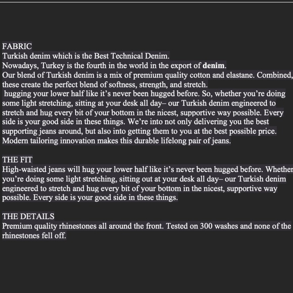 New Rhinestone HighWaisted Jeans Denim Skinny Jeans Women Embellished Slim Pants - Picture 17 of 17